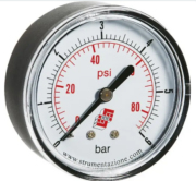 Manometr aksjalny 0-12 bar, G 1/4, 50 mm M50A.PL012G14