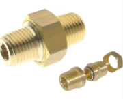 Śrubunek mosiężny gwintowany prosty R 1/2 GZ 2060 1/2