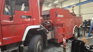 Remont hydrauliki samochód strażacki
