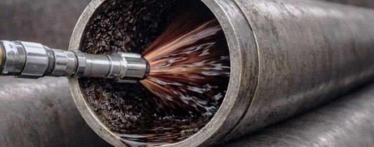 Czyszczenie hydrodynamiczne rurociagow olejowych